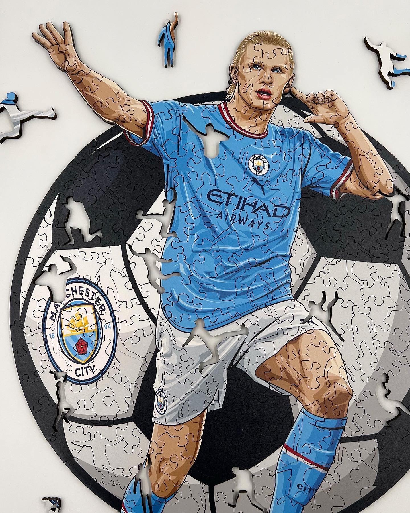 Puzzle Football Mural